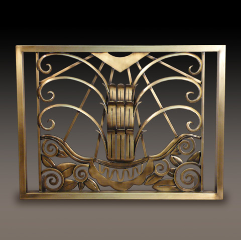 French Art Deco Fireplace Screen