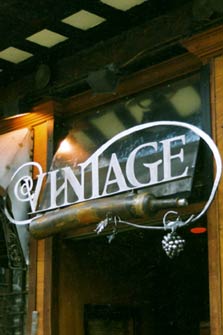 Vintage Wine Bar Sign & Canopy