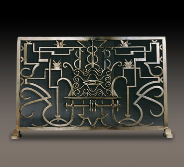 French Art Deco Fireplace Screen