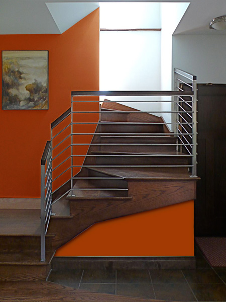 Modern Stainless Steel Staircase Railing